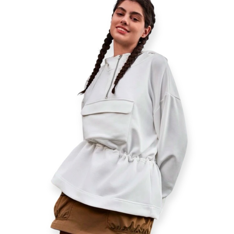 In My Nature White Hooded Jacket Nwt